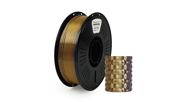 Filamento Seda Tricolor Dorado Cobre Morado TODOTONER.CL | FILAMENTOS 1