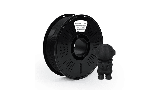 Filamento Pla Fibra De Carbon (15%) Alta Velocidad Negro TODOTONER.CL | FILAMENTOS 2