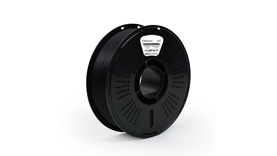 Filamento Pla Fibra De Carbon (15%) Alta Velocidad Negro TODOTONER.CL | FILAMENTOS 1