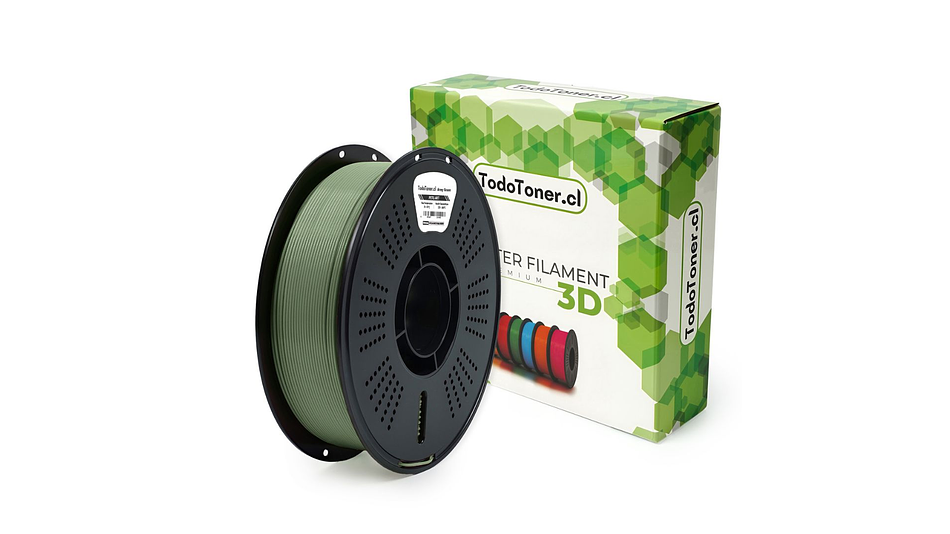 Filamento Petg Arte Verde Arma TODOTONER.CL | FILAMENTOS 3