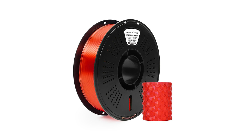 Filamento Petg Rojo Transparente TODOTONER.CL | FILAMENTOS 2