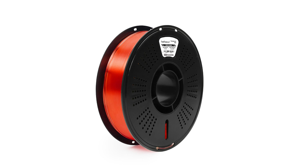 Filamento Petg Rojo Transparente TODOTONER.CL | FILAMENTOS 1