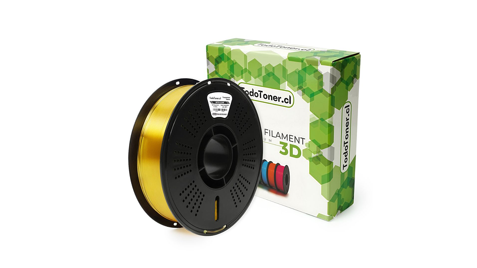 Filamento Petg Amarillo Transparente TODOTONER.CL | FILAMENTOS 3