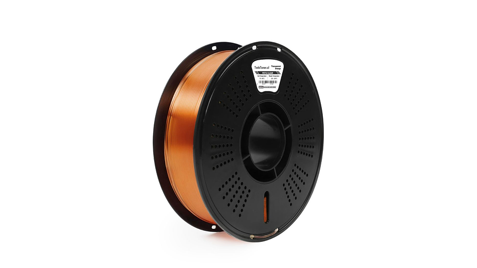 Filamento Petg Naranjo Transparente TODOTONER.CL | FILAMENTOS 1