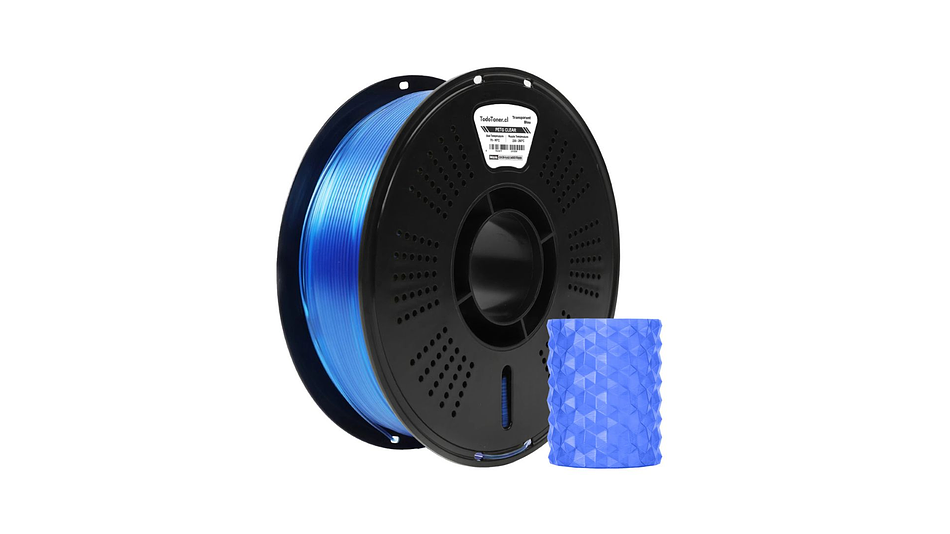 Filamento Petg Azul Transparente TODOTONER.CL | FILAMENTOS 2