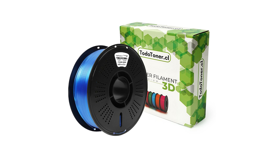 Filamento Petg Azul Transparente TODOTONER.CL | FILAMENTOS 3