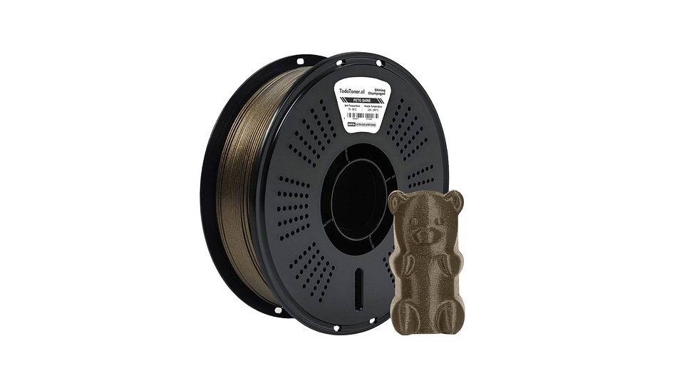 Filamento Petg Champagne Brillante TODOTONER.CL | FILAMENTOS 3