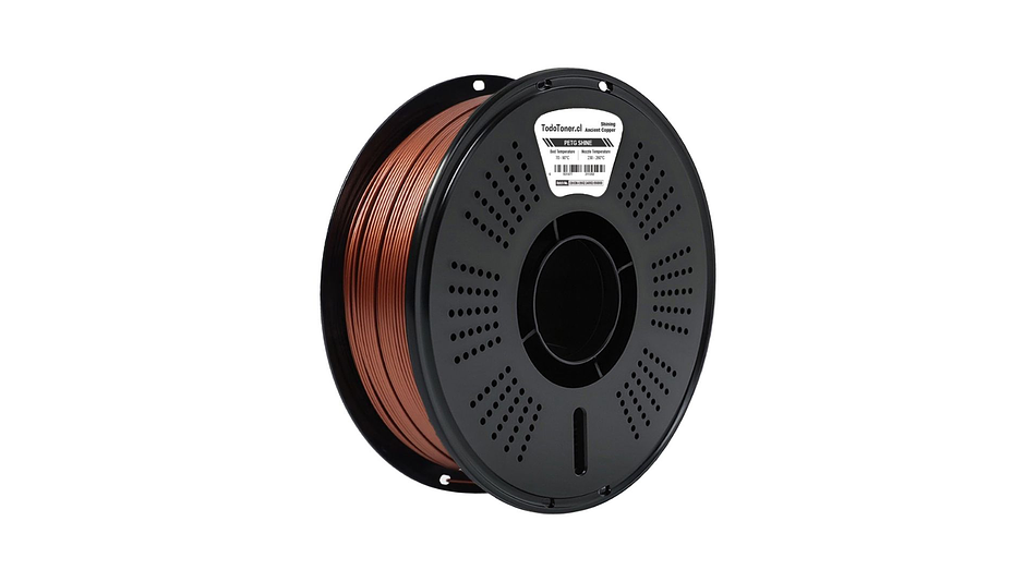 Filamento Petg Cobre Antiguo Brillante TODOTONER.CL | FILAMENTOS 1