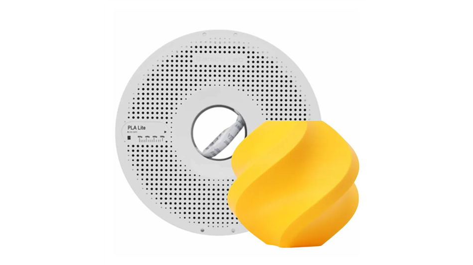 Filamento PLA Lite Amarillo Girasol con Carrete Reutilizable 1kg Bambu Lab | Filamentos 1