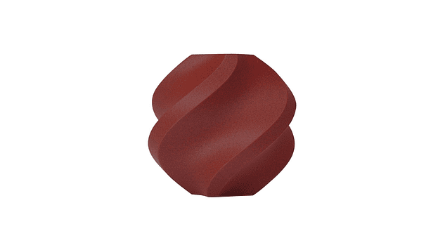 Filamento PETG Fibra de Carbono Rojo Ladrillo Carrete Reutilizable 1kg Bambu Lab | Filamentos 1