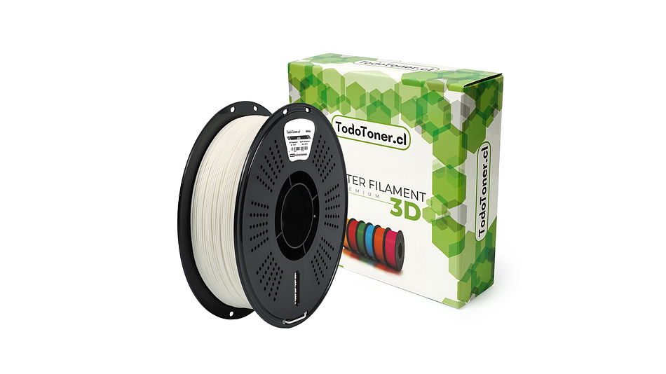 Filamento ASA Blanco 1kg | TODOTONER.CL| Filamentos 1