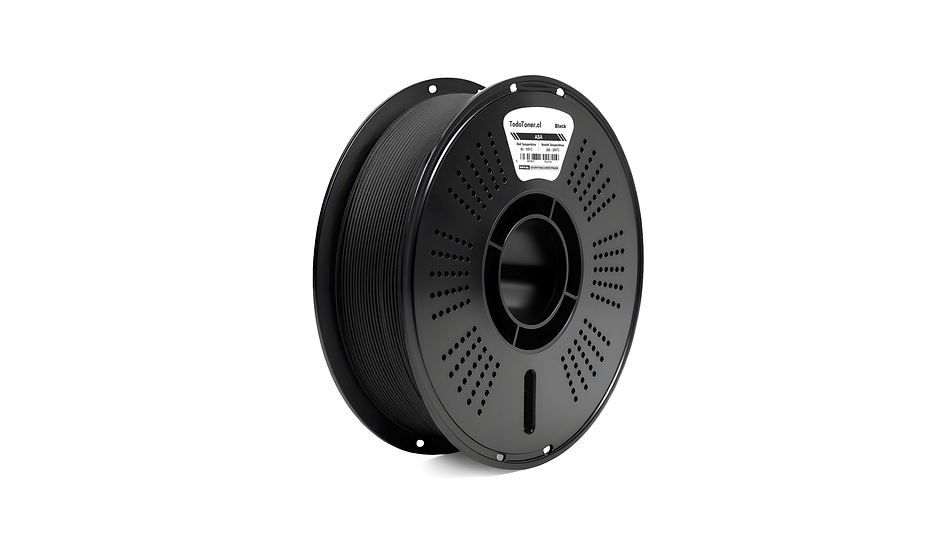 Filamento ASA Negro 1kg | TODOTONER.CL| Filamentos 3