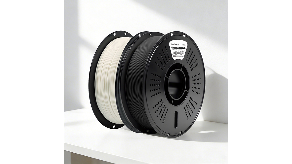 Filamento ASA Negro 1kg | TODOTONER.CL| Filamentos 4