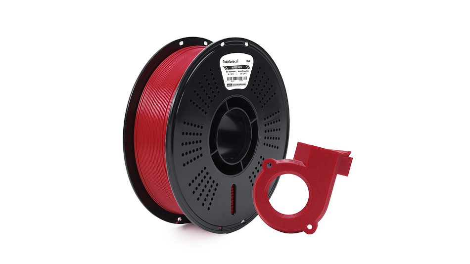 Filamento ABS Hyper Alta Velocidad Rojo 1kg Todotoner.cl | Filamentos 2