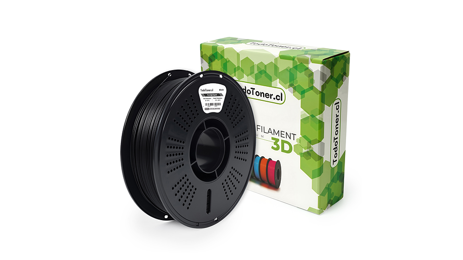 Filamento PLA Hyper Alta Velocidad Negro 1KG TODOTONER.CL  | Filamentos 1