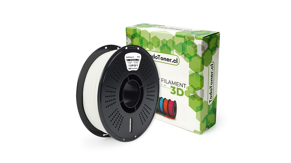 Filamento PLA Hyper Alta Velocidad Blanco 1KG TODOTONER.CL  | Filamentos 1