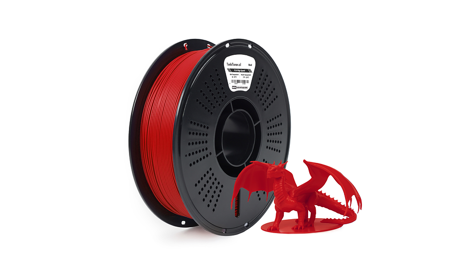 Filamento PLA Hyper Alta Velocidad Rojo 1KG TODOTONER.CL  | Filamentos 2