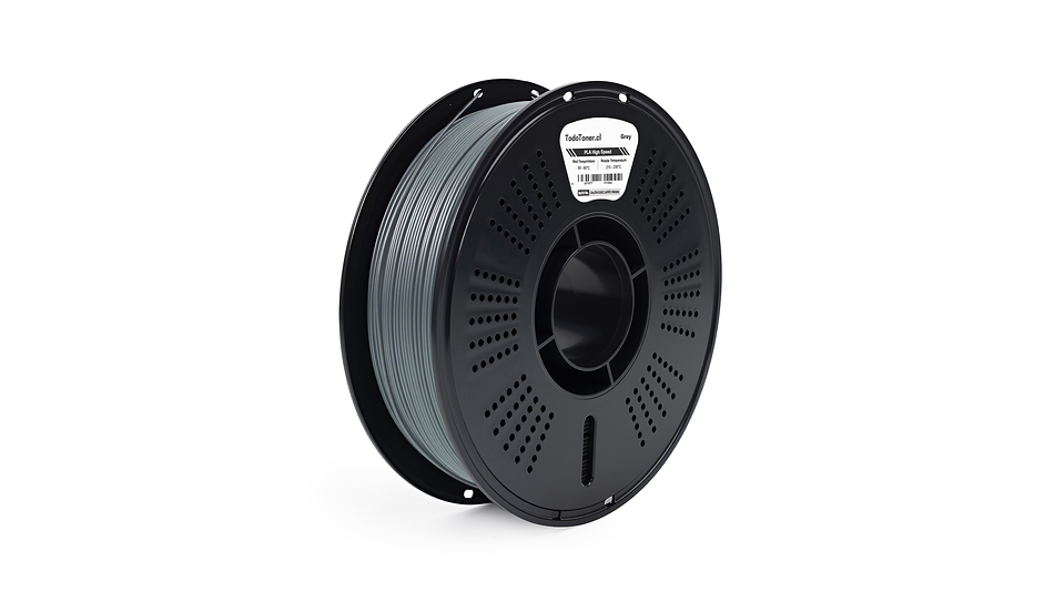 Filamento PLA Hyper Alta Velocidad Gris 1KG TODOTONER.CL  | Filamentos 3