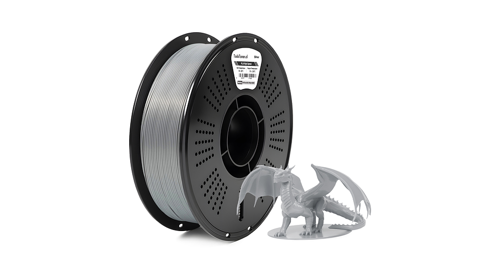 Filamento PLA Hyper Alta Velocidad Plateado 1KG TODOTONER.CL  | Filamentos 2