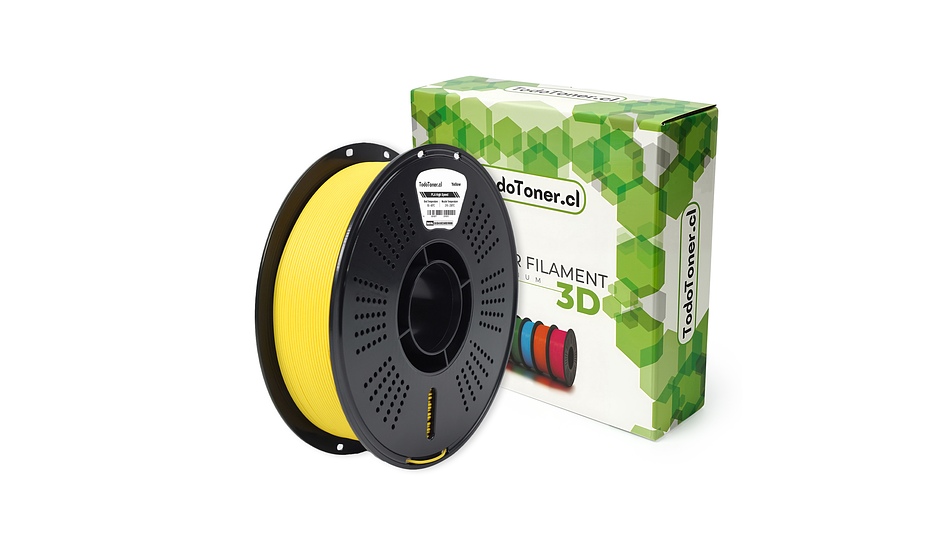 Filamento PLA Hyper Alta Velocidad Amarillo 1KG TODOTONER.CL  | Filamentos 3