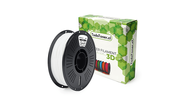 Filamento Hyper TPU Alta Velocidad Blanco 1kg Todotoner.cl | Filamentos 1