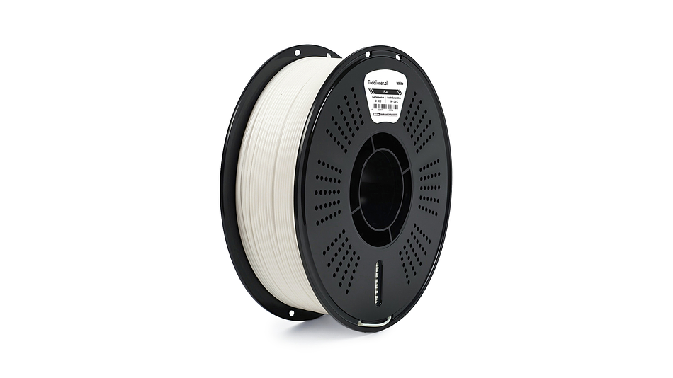 Filamento PLA Blanco 1kg TODOTONER.CL | Filamentos 3