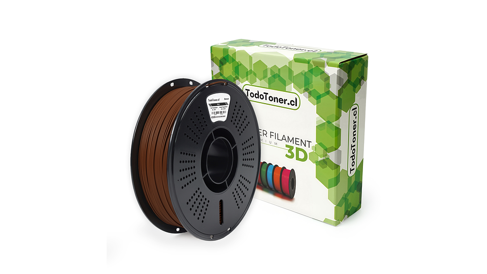 Filamento PLA Café 1kg TODOTONER.CL | Filamentos 1