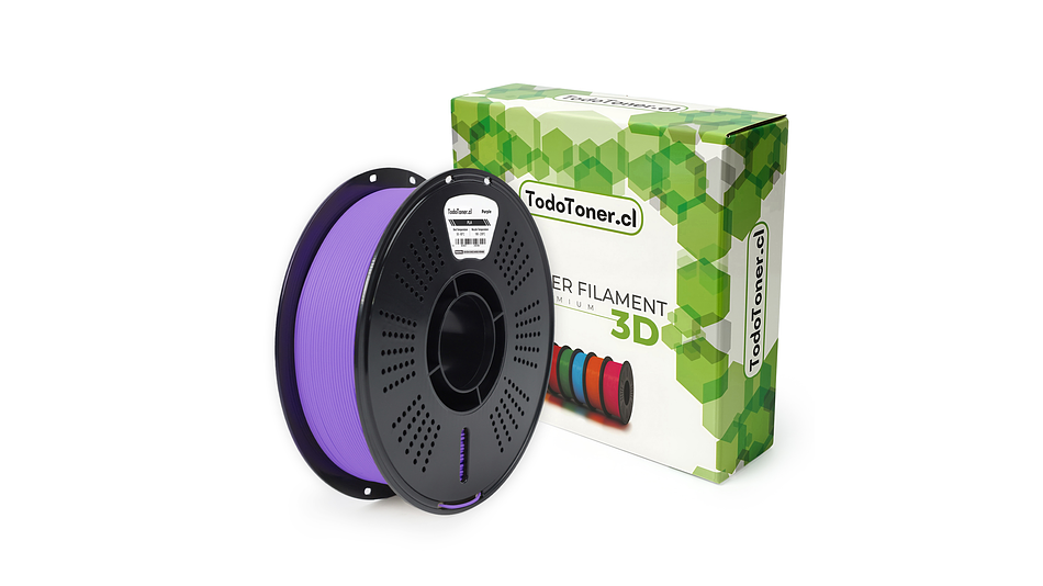 Filamento PLA Morado 1kg TODOTONER.CL | Filamentos 3