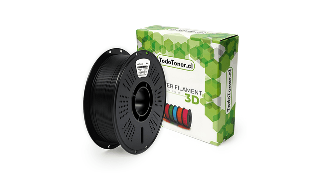 Filamento PLA Negro 1kg TODOTONER.CL | Filamentos 1