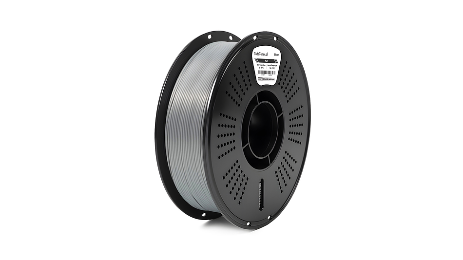 Filamento PLA Plata 1kg  TODOTONER.CL | Filamentos 1