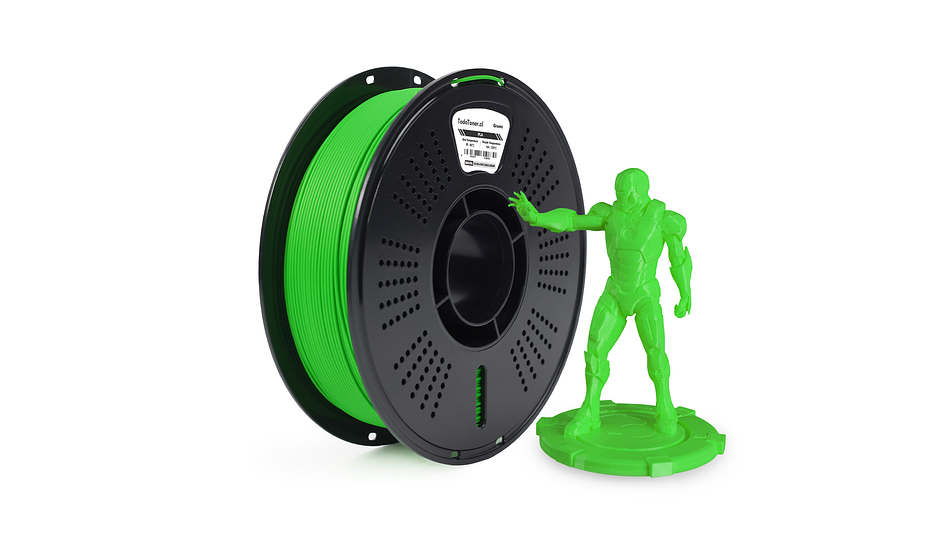 Filamento PLA Verde 1kg TODOTONER.CL | Filamentos 3
