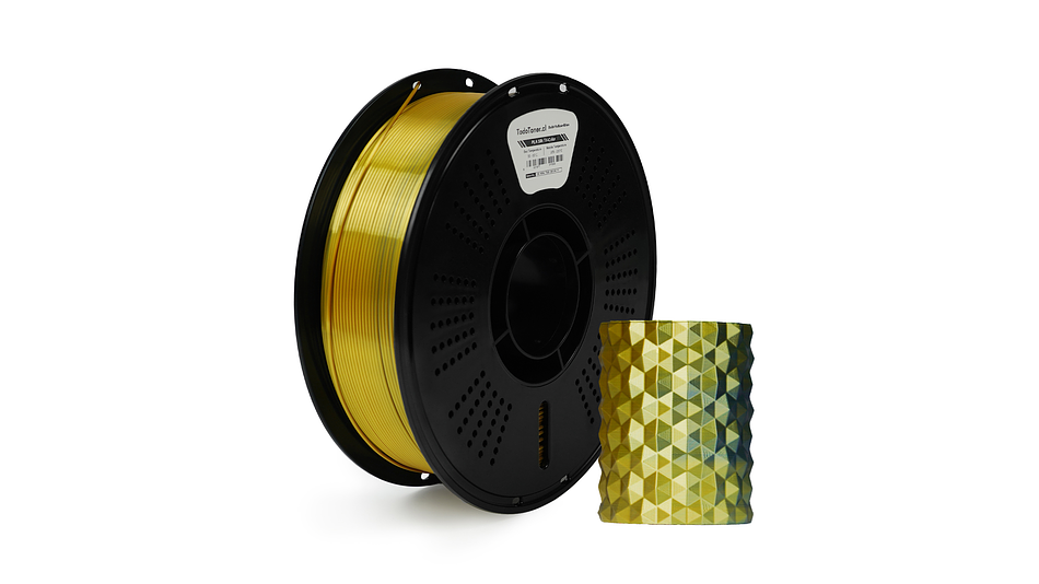 Filamento Seda Tricolor Dorado Amarillo Azul TODOTONER.CL | FILAMENTOS 2