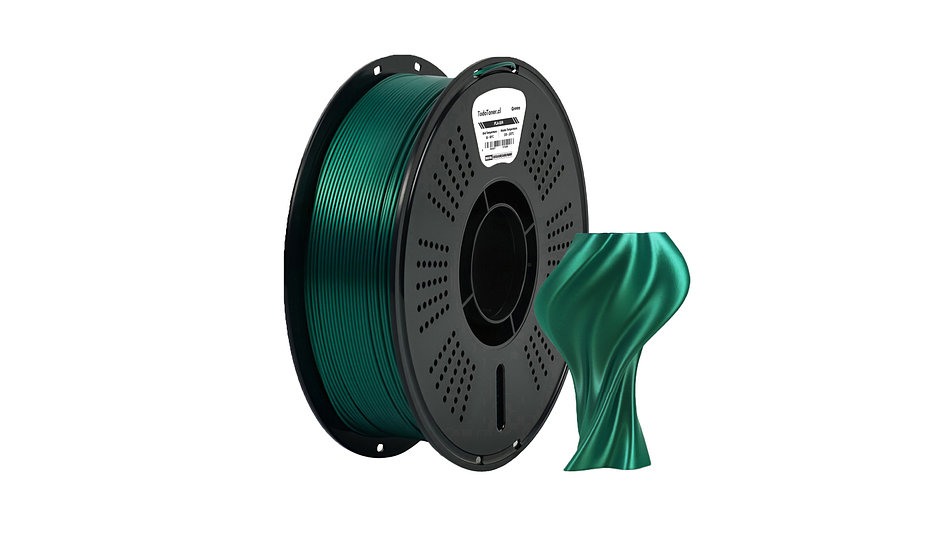 Filamento PLA Seda Verde 1kg TODOTONER.CL | Filamentos 3
