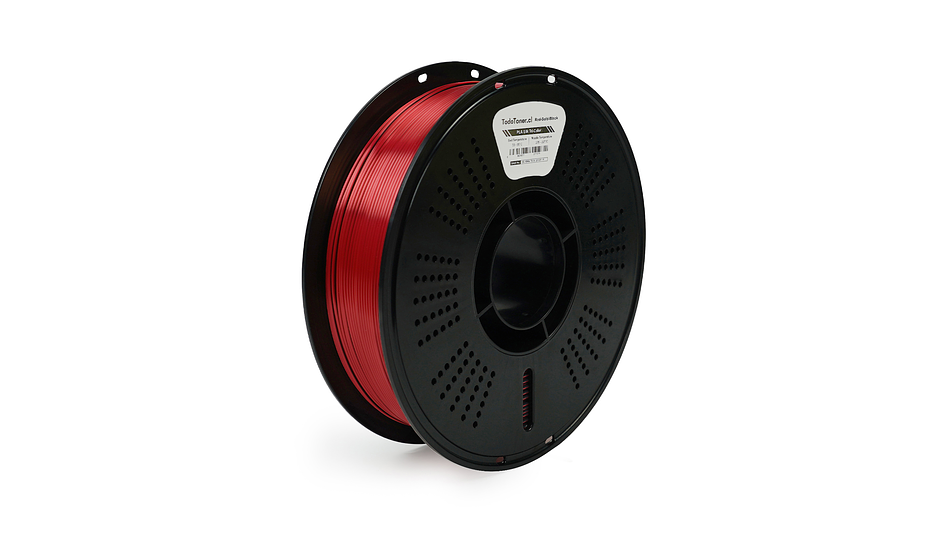 Filamento PLA Seda Tricolor Oro, Rojo y Negro 1kg TODOTONER.CL | Filamentos 1