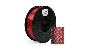 Filamento PLA Seda Tricolor Oro, Rojo y Negro 1kg TODOTONER.CL | Filamentos