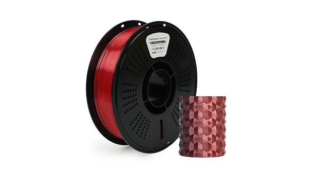 Filamento PLA Seda Tricolor Oro, Rojo y Negro 1kg TODOTONER.CL | Filamentos 2