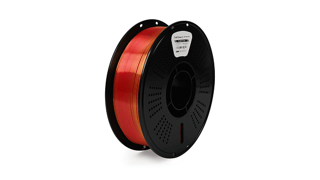 Filamento PLA Seda Tricolor Oro, Amarillo y Rojo 1kg TODOTONER.CL | Filamentos 3