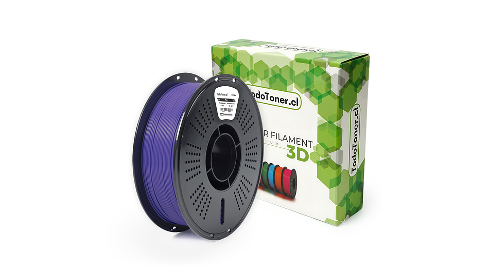 Filamento PLA+ Morado 1kg TODOTONER.CL  | Filamentos 1