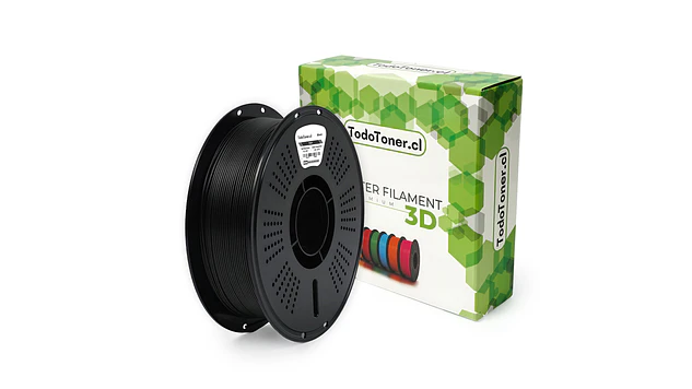 Filamento PLA+ Negro 1kg TODOTONER.CL | Filamentos 1