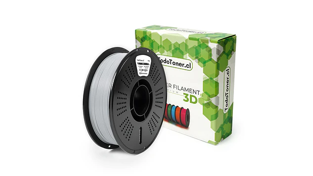Filamento PLA+ Gris 1kg TODOTONER.CL | Filamentos 1