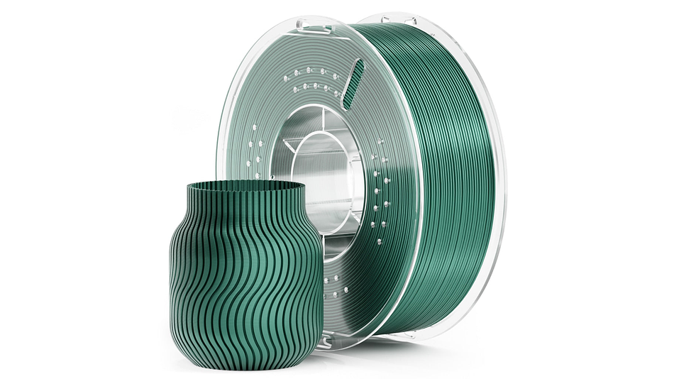 Filamento PLA Metálico Verde 1kg Elegoo | Filamentos 1