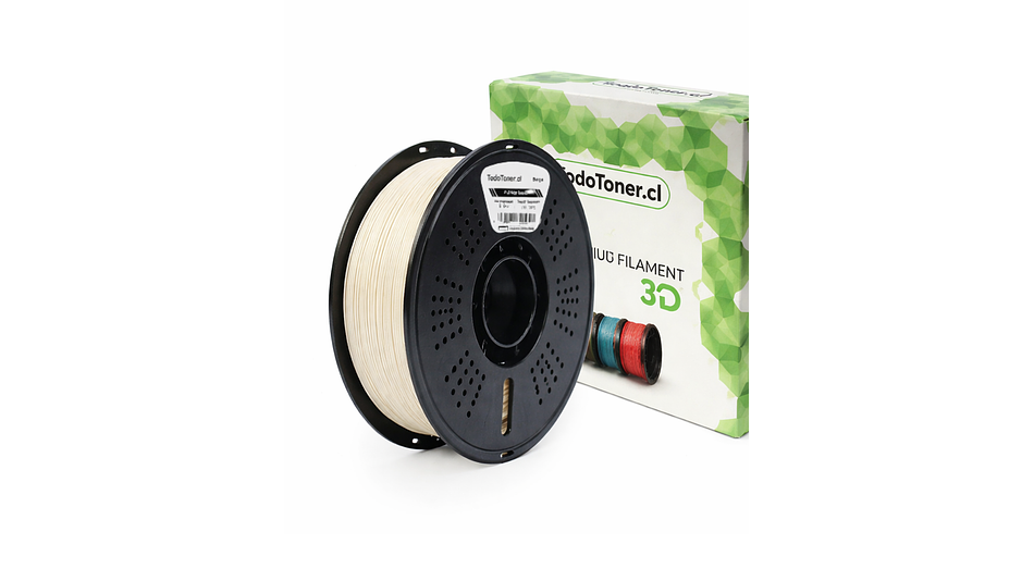 Filamento PLA Hyper Alta Velocidad Beige 1KG TODOTONER.CL  | Filamentos 2