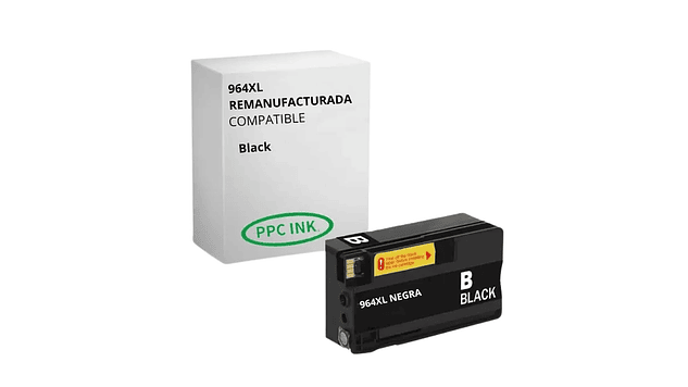 HP 964XL Negra Remanufacturada | Tinta | Alternativa | Marca PPC Ink 1