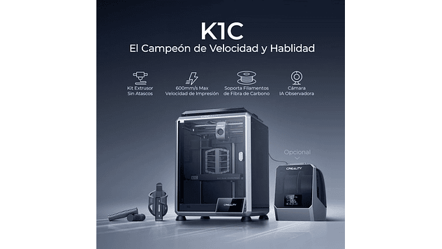 K1C Versión 2025  Creality | Tamaño Imp 220x220x250mm | Impresora 3D 2