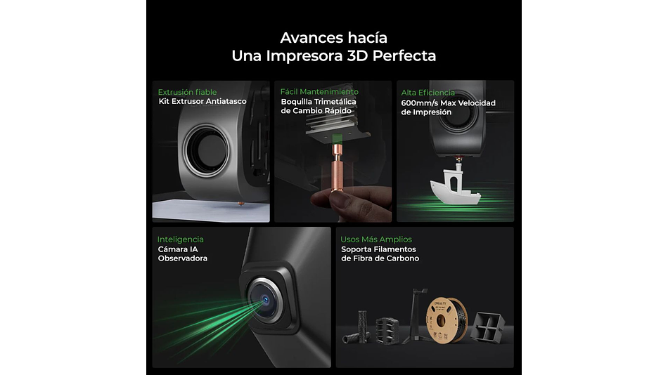 K1C Versión 2025  Creality | Tamaño Imp 220x220x250mm | Impresora 3D 4