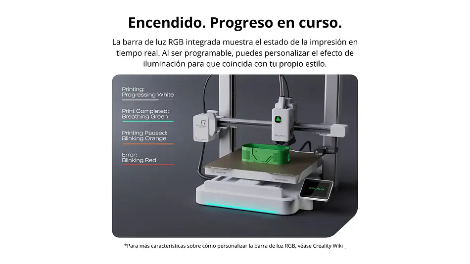 Sparkx I7 Combo Creality | Tamaño Imp 260x260x255mm | Impresora 3D 9