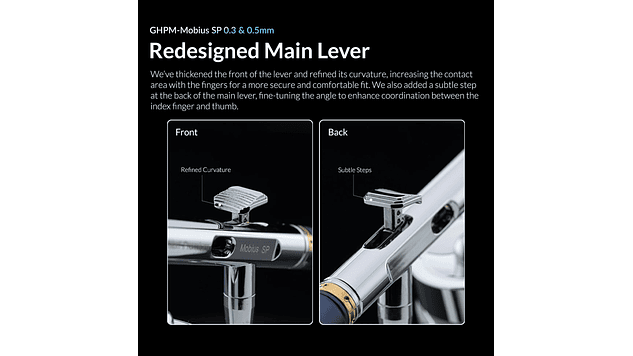 Premium Series GHPM-Mobius SP 0.3 & 0.5mm | Marca GaahIeri | Aerógrafo |  5