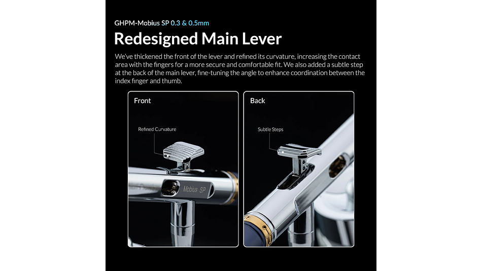 Premium Series GHPM-Mobius SP 0.3 & 0.5mm | Marca GaahIeri | Aerógrafo |  5