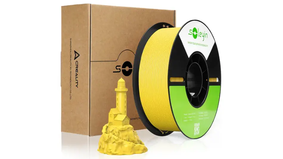 Filamento PLA Ultra Alta Velocidad Amarillo Piña 1kg Creality Soleyin  | Filamentos 1