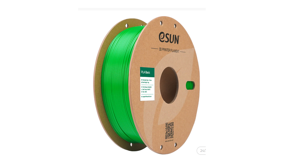 Filamento PLA Basic de Alta Velocidad Verde 1kg Esun | Filamentos 1